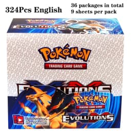 324Pcs Pokemon TCG: Sword & Shield Tempest Bonds Booster Box Trading Card Game Pokemon Card Kids Toys Board Game