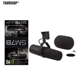 Cardioid Dynamic Microphone SM7B Sm7b 7B Studio Selectable Frequency Response Mic for Live Stage Recording Podcasting