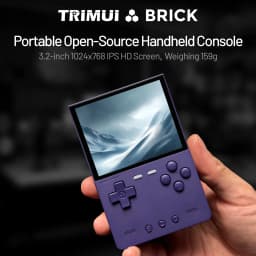 TRIMUI BRICK CNC Metal Retro Handheld Console 3.2" 1024x768 IPS Linux Mood LED Free Keycap 3000mAh WiFi Gift for Game Lovers