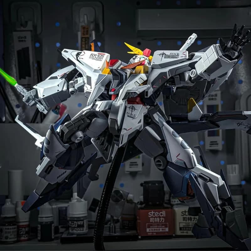 JUJIANG HG RX-105 XI Robot Assembly Model Kit 1/144 Scale Action Figure Toy for Hobbyists And Kids Plastic Model Collection Gift
