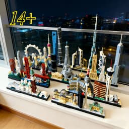 Thirteen Sets of City Models 21043 21026 Building Blocks Sets Suitable for Birthday Gifts Not Compatible with Legoed Particles.