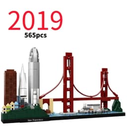 Thirteen Sets of City Models 21043 21026 Building Blocks Sets Suitable for Birthday Gifts Not Compatible with Legoed Particles.