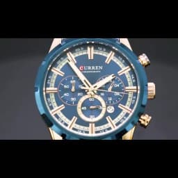 Curren Men's Watch Blue Dial Stainless Steel Band Date Mens Business Male Watches Waterproof Luxuries Men Wrist Watches for Men
