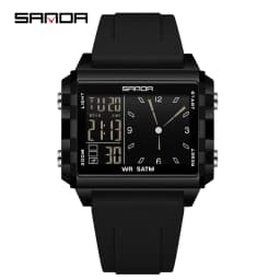 SANDA Luxury Brand Digital Watch for Men Women Square Dial Sport Waterproof Watches Man LED Pointer Display Relogios Masculino