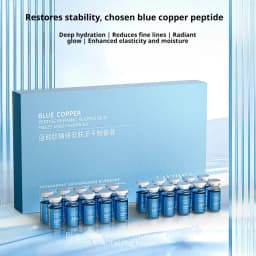Blue Copper Set GHK-CU Serum Anti Wrinkle Essence Shrink Pore Skincare Elastic Whitening Serum 20pcs/pack
