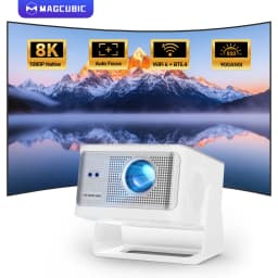 Magcubic HY350Max 900ANSI Android 14 Auto FocusProjector Support 8K Native 1080P with Wifi6 BT5.4 16G Allwinner H726 Portable