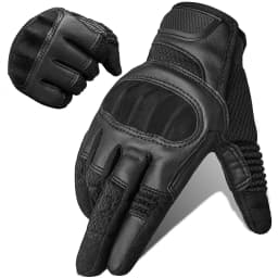 PU Leather Tactical Gloves Touch Screen Cycling Hard Shell Hiking Combat Hunting Airsoft Driving Bicycle Anti-slip Bike Mittens