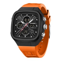SANDA Fashion Men Watches Square Sport Watches Digital Dual Time Watches 50m Waterproof Electronic Men's Wrist Watches