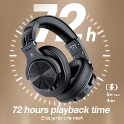 Oneodio Fusion A70 Bluetooth Headphones Hi-Res Audio Over Ear Wireless Headset 72H Professional Studio Monitor DJ HiFi Earphones