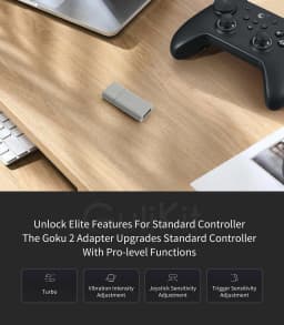 Gulikit Goku 2 Wireless Controller Adapter Receiver Dongle for Windows Switch 1/2 PS4 Android Xbox Series S/X,Xbox One Platform