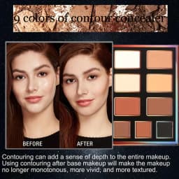 All-in-One Professional Makeup Kit Eyeshadow Palette with Highlighter Contour Powder Matte Shimmer Cosmetic Set for Daily Makeup