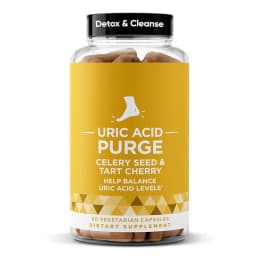 Uric Acid Purge Capsules Supports Uric Acid Balance &Joint Comfort with Celery Seed Tart Cherry Parsley Extract Vegetarian60Caps