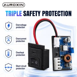 Auroxin USB C Type-C PD 45W 15V/3A PS2 PSU Adapter to Replace Original Power Supply For Sony Playstation2 50000 Series Console