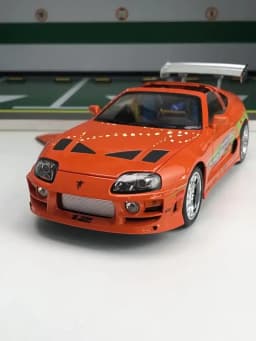 1:24 1995 Supra A80 MK4 Alloy Movie Sports Car Model Diecasts Metal Classic Track Raing Vehicles Car Model Sound Light Kids Gift