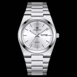 PAAZOMU Fashion Men's Quartz Watch Stainless Steel Waterproof Luminous Man Watch Chronograph Date Multifunction Watches For Men
