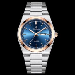 PAAZOMU Fashion Men's Quartz Watch Stainless Steel Waterproof Luminous Man Watch Chronograph Date Multifunction Watches For Men