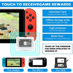 For Amiibo NFC Pixl Emulator Simulator Chargeable Bluetooth Intelligent Simulator for Switch2/Switch WiiU 3DS Game Accessories