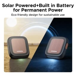 UGREEN Finder Pro Tracker Tags (iOS Only) Solar Powered Bluetooth Air Smart Tags Item Finder Compatible with Apple Find My