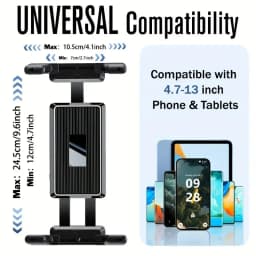Tablet Holder for Microphone Stand,Mic Music Stand Tablet Holder for iPad,Smartphone Tablet Mic Stand Mount for Live Streaming