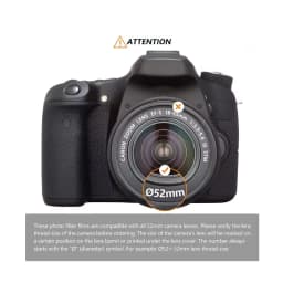 Square Shape Lens Hood 37mm 39mm 40.5mm 43mm 46mm 49mm 52mm For Canon Nikon Fujifilm Leica Panasonic