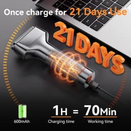 MAXGROOM 3 Floating Blade Electric Shaver IPX7 Waterproof Wet Dry Use Rechargeable LED Display Beard Razor for Men Travel