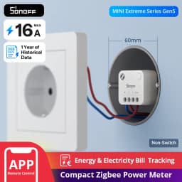 SONOFF MINI-ZB1GP MINI PM Zigbee Power Meter Real-Time Energy Tracking Smart Appliance Monitoring Cost Calculation Zigbee Router