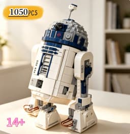2026 New product 1050pcs R2-D2 Building Blocks Adult Assembly Bricks Space Wars Robot Model Toy for Christmas Gifts