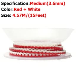 AG 4.5m=15Feet Dental Orthodontic Power Chain Two Colored Elastic Ultra Powerchain Rubber Bands Leagues Long/Short/Continuous