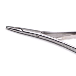 Dental Needle Holder Forceps Curved Gold Plated Handle Stainless Steel Orthodontic Plier Straight Head Surgical Instrument Tools