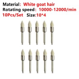 10pcs/Lot Dental Silicone Grinding Heads Teeth Polisher Polishing Brushes for Low-speed Machine Silicon carbide Dental Materials