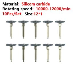 10pcs/Lot Dental Silicone Grinding Heads Teeth Polisher Polishing Brushes for Low-speed Machine Silicon carbide Dental Materials