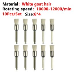 10pcs/Lot Dental Silicone Grinding Heads Teeth Polisher Polishing Brushes for Low-speed Machine Silicon carbide Dental Materials