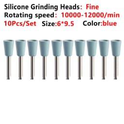 10pcs/Lot Dental Silicone Grinding Heads Teeth Polisher Polishing Brushes for Low-speed Machine Silicon carbide Dental Materials