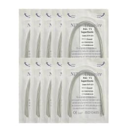 10pack Dental Arch Wires Orthodontic Super Elastic NITI Round Rectangle Archwire Lower/Upper 012/014/016/018/020/16x16/16x22