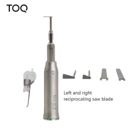 Oral Surgery Dental Reciprocating Saw Handpiece Kit Stainless Steel Replaceable Blades Outer Waterway E‑Type Motor Compatible