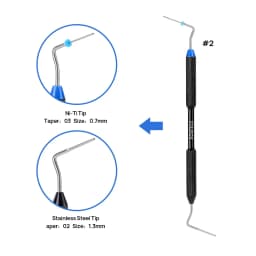 JUMTOP Dental Endo Buchanan Hand Plugger Root Canal Filler NITI Stainless steel Tip Fill Endodontic Dentistry Instruments