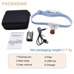 DEASIN 5W Wireless Ultra-light LED High-brightness ENT Surgical Plastic Otolaryngology Headband