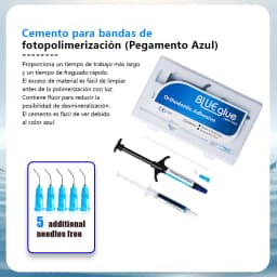 Dental Braces Blue Glue Adhesivos Orthodontic Universal Light-Cure For Bracket Tube Crystal Decoration Teeth Glue Braces Kit Wit