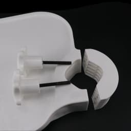 JUMTOP Universal Dental Plastic Scaler Tray Dentistry Chair Unit Accessories Rotatable Plate Post Mounted Shelf Tray