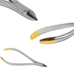 JUMTOP 18Pcs Dental Orthodontics Pliers Set Orthodontic Forceps End Cutter Plier Bracket Brace Remover Plier