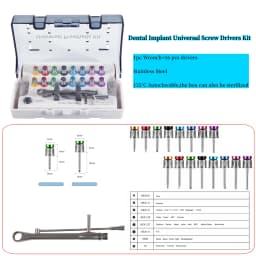 Dental Universal Implant Prosthetic Kit Torque Ratchet Wrench Screw Drivers Remover Dentistry Implant Tools