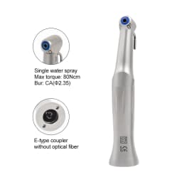 Dental Implant Contra Angle Handpiece 20:1 Reduction Low Speed Push Button External Irrigation E-type Motor Dentist Surgery Tool
