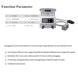 JUMTOP Dental Brushless LED Electric Motor with Water Tank Fit 1:5 /1:1 /1:4.2 Contra Angle Handpiece
