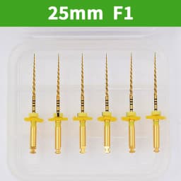 Glin 6 PCS/Pack Dental Flexible Golden Files Heat Activated Endodontic Files Root Canal Treatment Tools For Dentist
