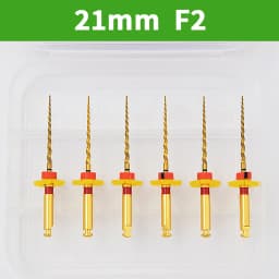 Glin 6 PCS/Pack Dental Flexible Golden Files Heat Activated Endodontic Files Root Canal Treatment Tools For Dentist