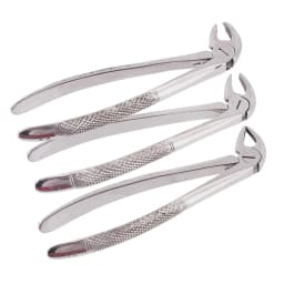 DEAISN 10pcs/set Adult Tooth Extracting Forceps Dental Surgical Extraction Instrument
