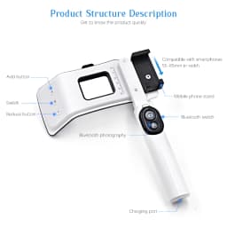 JUMTOP Intraoral Dental Photography Light 6000-6500K Color Temperature Dentist Flash Light Oral Filling Lamp