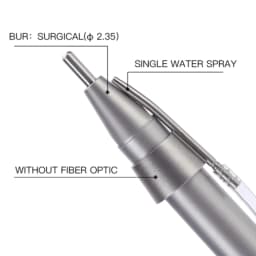 JUMTOP Dental Surgical Handpiece 20 Degree Contra Angle Straight Head Low Speed Hhandpiece with External Water Spray