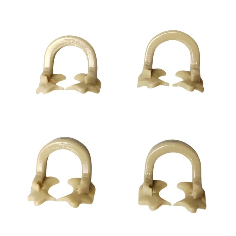 4Pcs Dental Sectional Contoured Matrix Rubber Dam Clamps Rubber Barrier Clip Resin Material Dentist Tools