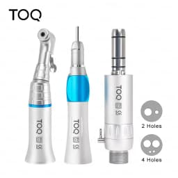 Dental Low Speed Handpiece Kits 2/4 Hole Air Motor Contra Angle Straight Handpiece Dentists Equipment Tools
